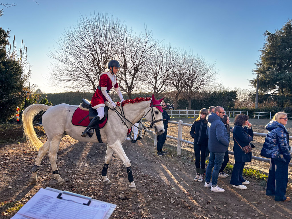momento della gara di salto ostacoli al concorso sociale rocca academy