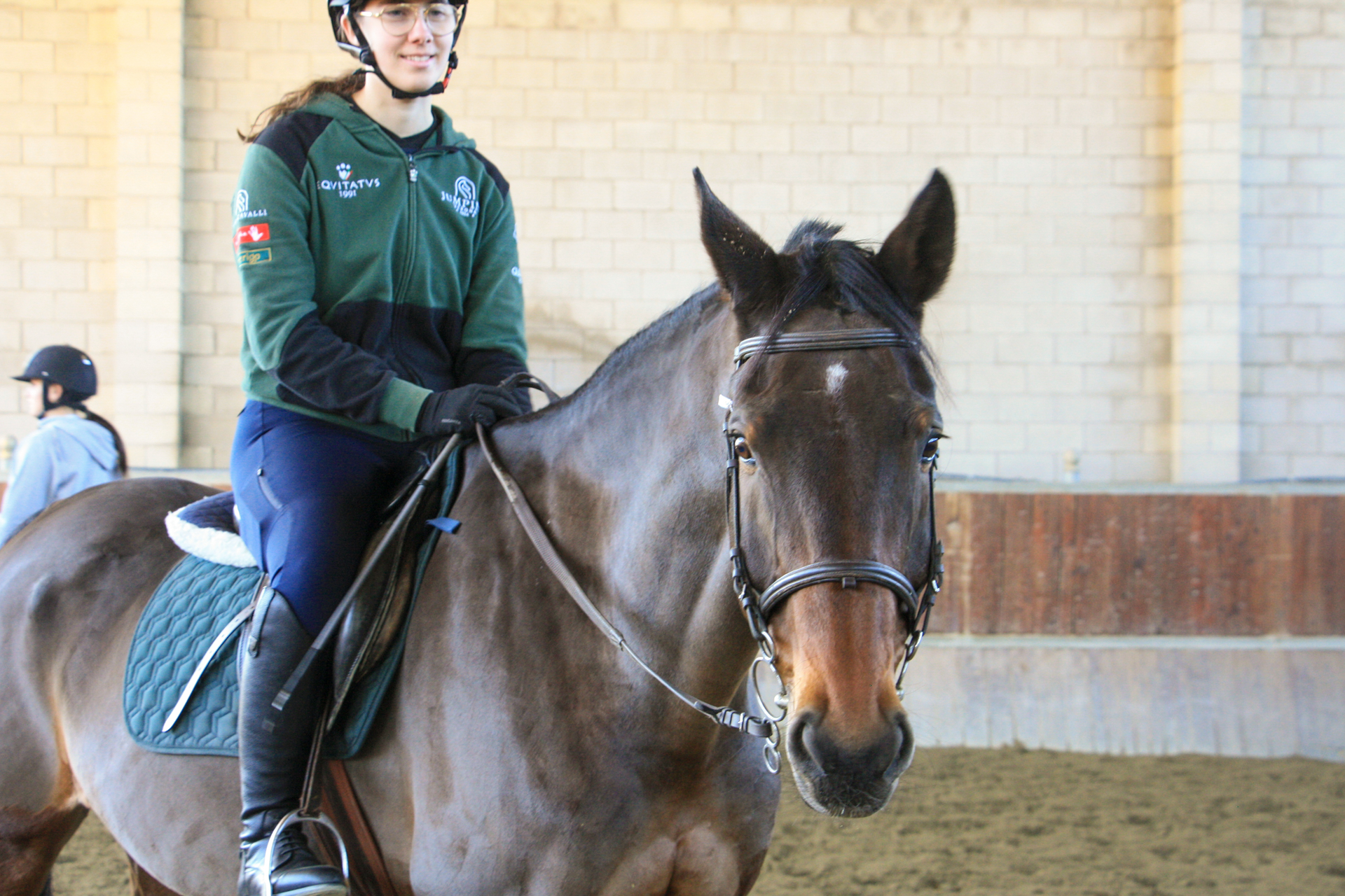 Lezione di equitazione presso Rocca Academy