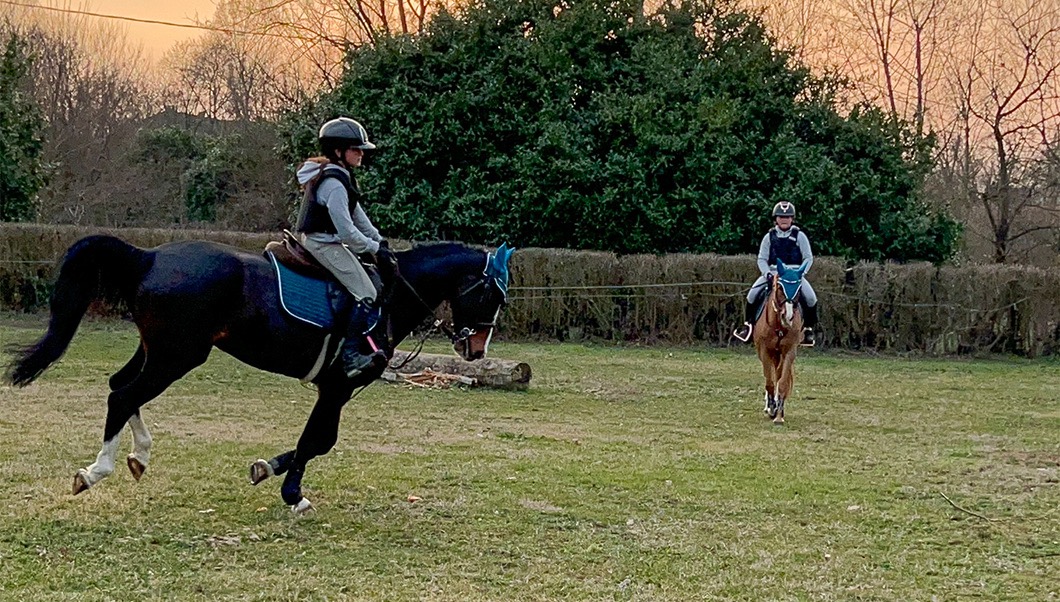 Allenamento in salita cross country Rocca Academy