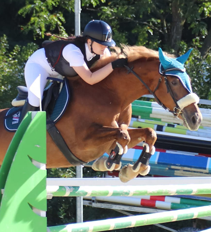 Alessia Petitti con Zeppola e Levissimo, categoria 100